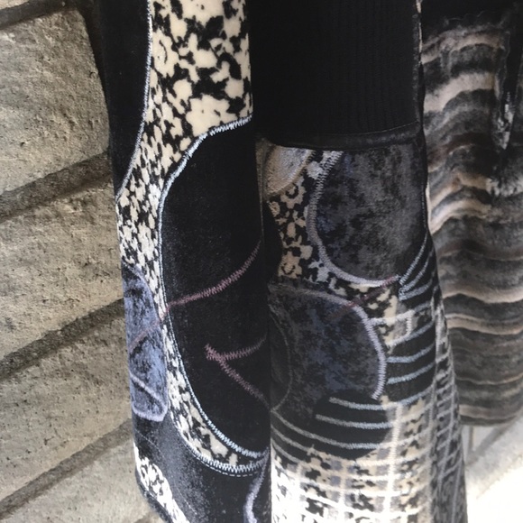 SOLD. Amazing Velveteen Patchwork Coat - Picture 6 of 16